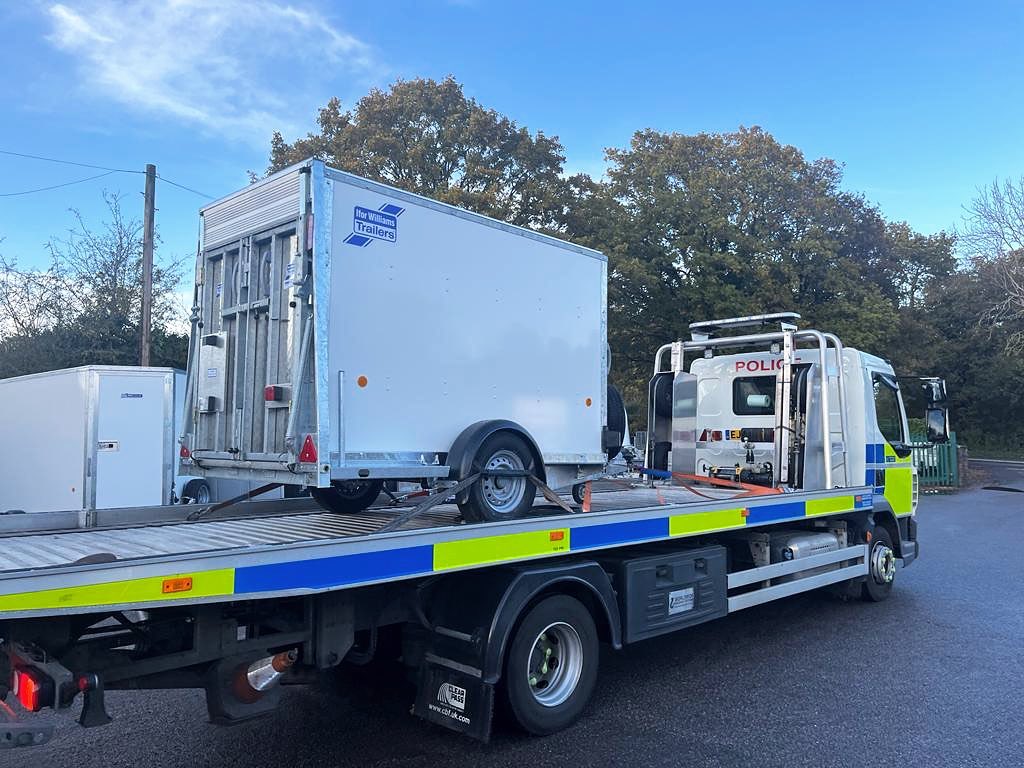 The Metropolitan Police have been in to collect their new Ifor Williams BV84 Box Van Trailer. Complete with Ramp/ Van Doors and 6’ Headroom.