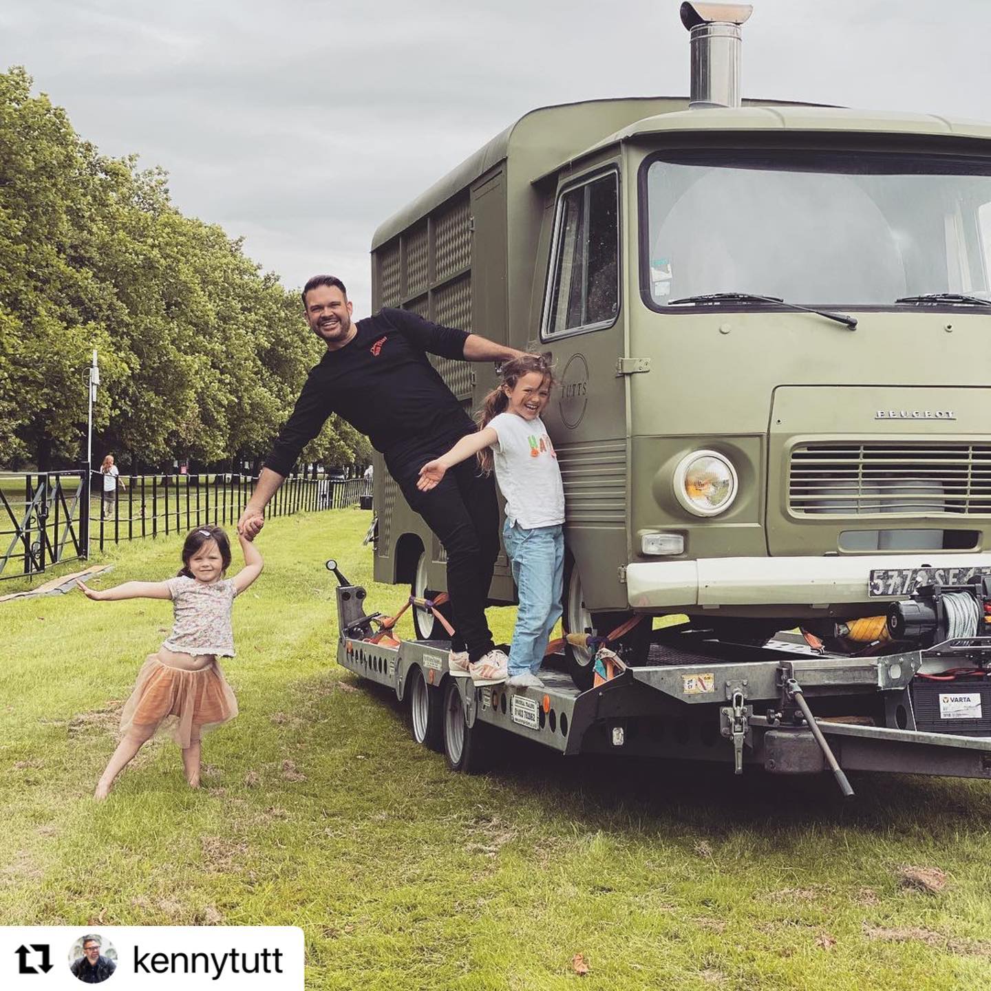 @kennytutt - winner of the MasterChef 2018 off to Blenheim Palace with the beautiful vintage Peugeot food truck on one of our car trailers from our hire fleet.

#Repost @kennytutt 
・・・
All set up for a great weekend @fantasticfoodfestivals @blenheimpalace. Serving up some delicious steak sandwiches Friday to Sunday 🚛 @tutts_streetfood and  catch me in the chefs tent this Saturday 👨🏻‍🍳
-